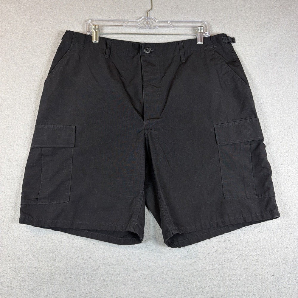 PROPPER Public Safety Mens Regular Cargo Short Flat Front Black Size Large 35-39